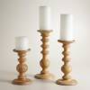 WOODEN CANDLE HOLDER  ( WC-005 )